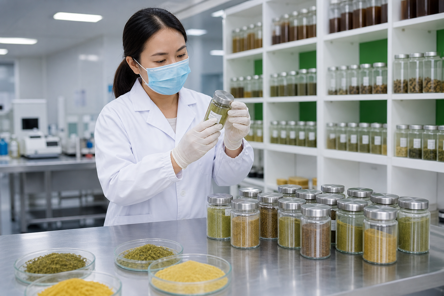 Phòng thí nghiệm QC đạt chuẩn dược phẩm · kiểm tra & lưu giữ