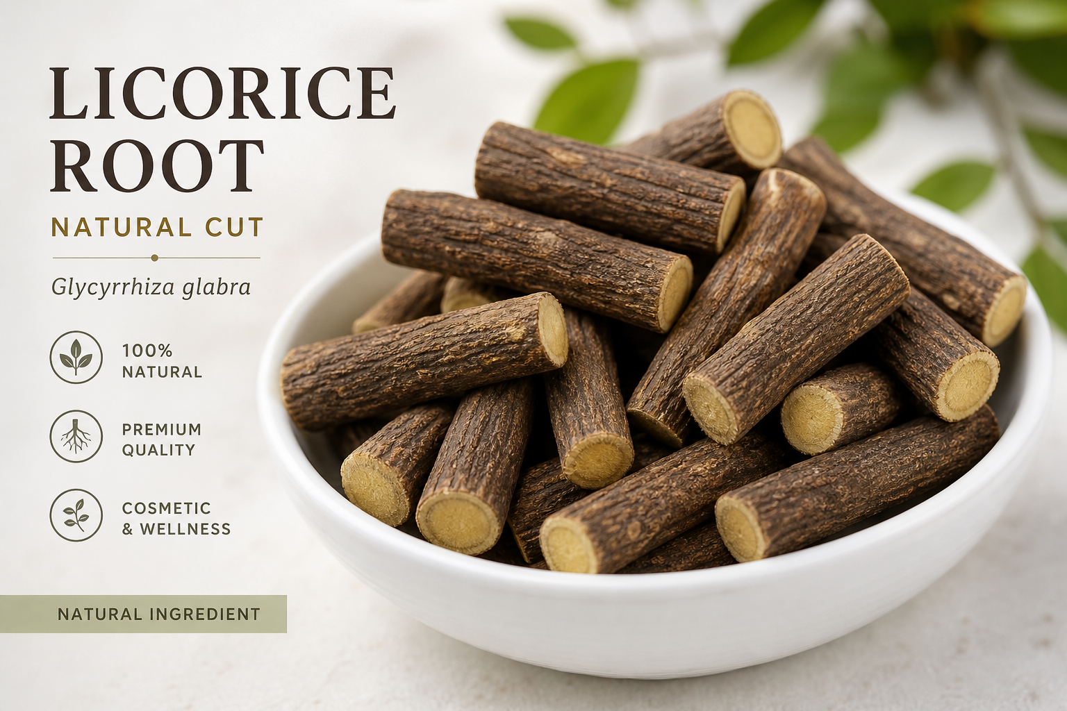 Licorice Root Natural Cut Glycyrrhiza glabra